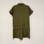 CAbi  6592 Squad Zip Front utility Drawstring Waist romper Olive Green medium Photo 2