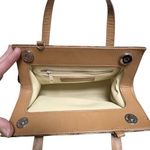 Sondra Roberts VTG Y2K Faux Snakeskin Double Handles Purse Shoulder Bag Brown Photo 11