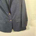 Everlane  Oversized Blazer Navy Blue Cotton Career Office Capsole Womens 10 Photo 2