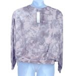 Young Fabulous and Broke Juliette Tie Dye Sweatshirt NWT Purple Gray Oversized Photo 9