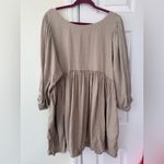 Free People Beach Tan Babydoll Dress Size Large Photo 1