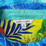 NWOT John Mark Tropical Floral Elbow Cinched Tie Sleeve Tunic Blouse Shirt 1X Photo 8