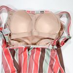 Kona Sol NWT  Medium Scoop Neck Coverage One Piece Swimsuit Multicolored Bikini Photo 7