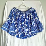 Lilly Pulitzer | Kaori Off-Shoulder Bohemian Blouse Sz S Photo 1