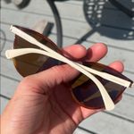 Longchamp Brown and Cream Cat-Eye Sunglasses Photo 1