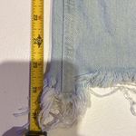 We The Free People Size 31 Mid rise Maggie Distressed Crop Jeans Raw Frayed Hem Photo 6