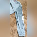 Juicy Couture  Sleepwear Women’s Sz S Pale‎ Blue Velour Diamanté Word Logo Top Photo 8