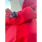 Adidas red Windbreaker Raincoat Women's Zip-up Casual Sz M Photo 4