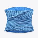 ZARA NWT  STRIPED STRAPLESS TOP Photo 4