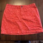 Vineyard Vines Shep & Ian Skirt Women's Size 8 Corduroy Anchor Print Red-Pink Photo 0