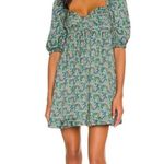 For Love & Lemons New!  Alisa Mini Dress‎ in Green Sz XS $233 Photo 5