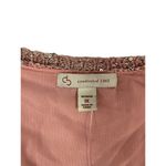 Dress Barn  Women's Metallic Pink Sweater Top Photo 3