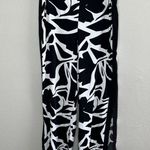 Joseph Ribkoff Womens Black & White Floral Print Slit Wide-Leg Pants 16 Photo 4