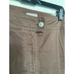 Avenue  Womens Pants Size 18‎ Comfort Waist Signature Chino Chinos Brown NEW Photo 6