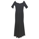 Betsy & Adam Black Off Shoulder Gown Formal Evening 6 S M Photo 5