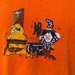 Vintage Halloween Long Sleeve Shirt Orange Graphic 90s‎ witch ghost fall medium Photo 8