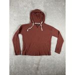 Free Fly Women's Bamboo Waffle Hoodie Size Small Some Spots Shown Orange Photo 2