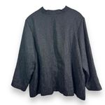 Avenue Black Shine Embossed Blazer Size 26/28 Photo 7