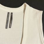 Anthropologie ribbed scoop neck muscle tank top, off white, size S Photo 7