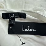 Lulus NWT  Exceptional Entrance White Sleeveless Tiered Rosette Midi Dress XL Photo 8