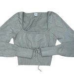 BDG  sage green long sleeve crop Photo 0