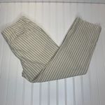 CHAPS Denim Pinstripe Linen Pants Sz 10 Photo 0