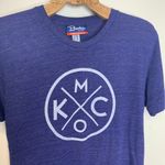 Bunker Blue KCMO Graphic Logo T Shirt City Pride Small Kansas City Photo 2