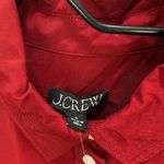 J.Crew Amelia Popover Shirtdress Drapey Viscose Twill Burgundy Ruffle Small NWT Photo 3