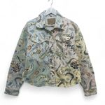 BlankNYC Coming Through Paisley Denim Jacket Size M Blue Size M Photo 1