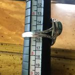 Natural Blue Moon Turquoise Sterling Silver Bear Paw Ring Size 7 Photo 6