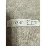 Oysho  Women's Beige Tan Knit Collar Long Sleeve Button Down Sweater jacket Sz S Photo 2