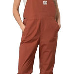 Kari Traa Women's Ane Bib Pant Overalls in Terracotta Toast Size XL Cotton Layer Brown Photo 0