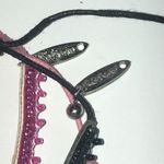 Pink Pewter Pink & Black Sequin Beaded Adjustable Cord Bracelets Photo 2