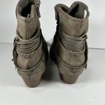 Jellypop Adilene Western Boho Style Boots Brown Tassel Chain Braid Side Zip 11 Photo 2