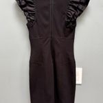 Ted Baker Black Ruffle Sleeve Sheath Dress 2 Photo 3