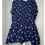 Ava & Viv Women’s Tank Top Smocked Floral Navy Blouse XL  Photo 2