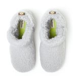 Dearfoams  Womens Terry Slipper Booties Size 5-6 Faux Fur Gray Washable New Photo 3