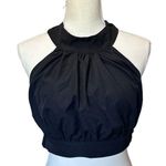 Missguided #67 NWT  Crop Tie Halter Top In Black Photo 0
