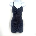 Midnight Doll Bodycon Party Dress Sz 0 Y2K Glam New Years Shimmer Strappy Club Photo 2