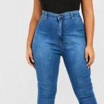 Boohoo Plus Size Butt Shaper High Stretch Skinny Jeans- NWT Photo 1
