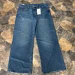 ZARA  Medium Blue Wide Leg Jeans Photo 0