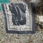 ANNA SUI Black Embroidered Tote Bag Photo 6