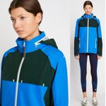 Tory Burch  Sport All-Weather Jacket Color block blue green M Sporty Rich Outdoor Photo 5