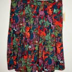 LuLaRoe  Madison skirt with bright poppies design size‎ large Photo 0
