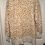 Aerie Woman’s S/P Oversized Neutral Leopard Print Cozy Crew Neck Sweatshirt Photo 7