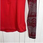 Nike Pro Dri-Fit 3/4 Zip Long Sleeve Top Red Size S Photo 2