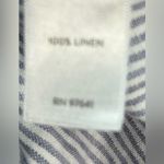 J. Jill Love Linen M Gray Striped Wide Leg Beachcomber Pull Photo 4