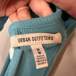 Urban Outfitters Dalton Collared Blue Halter Dress Ribbed, NWT Photo 4