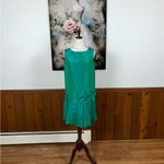 Gorgeous Vintage 1960s Iridescent Taffeta Mini Dress! Green Size 14 Photo 1