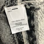 Madewell Gray and Black Patterned 100% merino wool Crewneck academia Sweater XS Photo 2